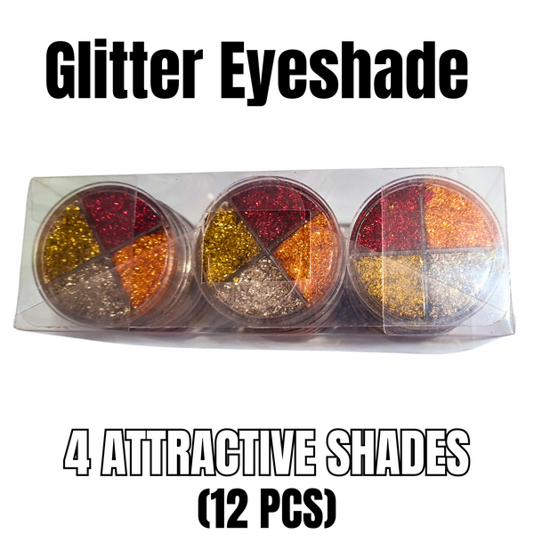 Glitter EyeShade Palette(4 Shades-12Pcs)